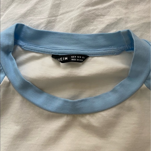 super cute blue and white baby tee - Picture 2 of 3